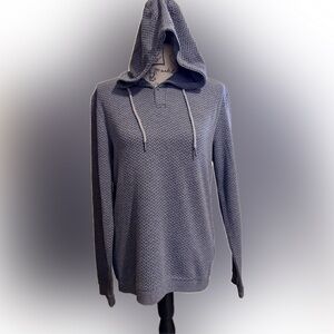 Tasso Elba Blue Patterned Hoodie